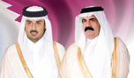 أمير قطر يتنحى لصالح نجله