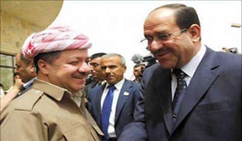 مأدبة غداء تجمع البارزاني والمالكي والجعفري والحكيم