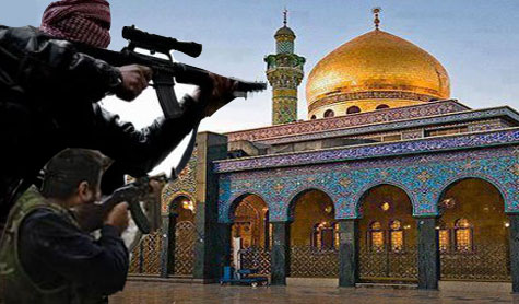 مسلحون يقصفون مقام السيدة زينب (ع) 