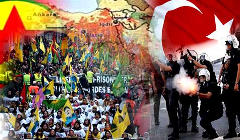اشتباكات بين الشرطة التركية ومتظاهرين أكراد
