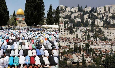 الآلاف يؤدّون صلاة الجمعة الثالثة من شهر رمضان بالقدس