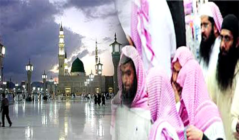 الوهابيون يعتدون على العلماء داخل مسجد النبي (ص)