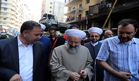الشيخ ماهر حمود زار مكان تفجير الرويس 