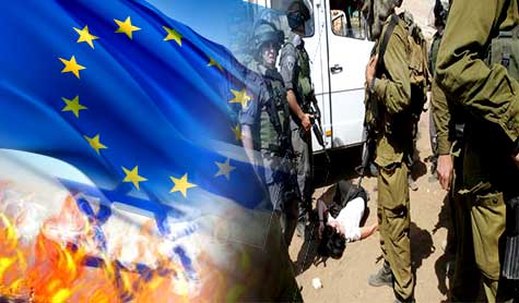 بالفيديو: اعتداء إسرائيلي على دبلوماسيين أوروبيين