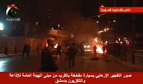 دمشق.. تفجيران انتحاريان لإسكات الإخبارية السورية