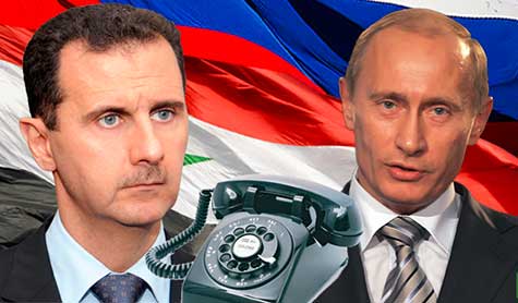 بوتين يتصل بالاسد