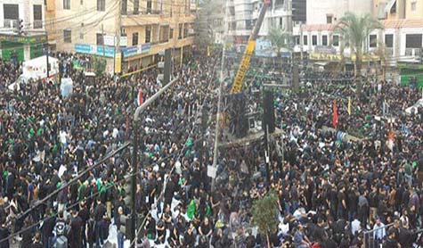 الحسينيون في الضاحية لبوا النداء في العاشر من محرم 