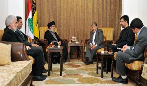 السيد نصرالله استقبل وفد لجنة الأمن القومي الإيراني