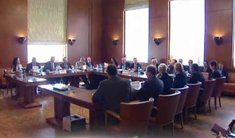 لقاء جمع الإبراهيمي مع غاتليوف وشيرمان في جنيف