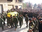 حزب الله وبلدة العين يشيعان الشهيد القاضي 