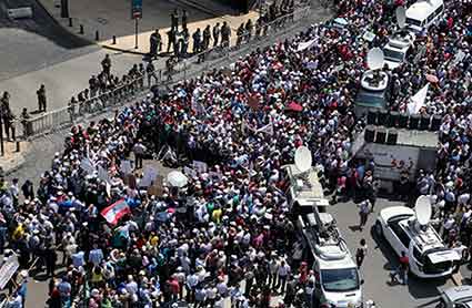 التظاهرة الاضخم لهيئة التنسيق في يوم الغضب