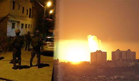 طائرات العدو تشن عدة غارات على قطاع غزة