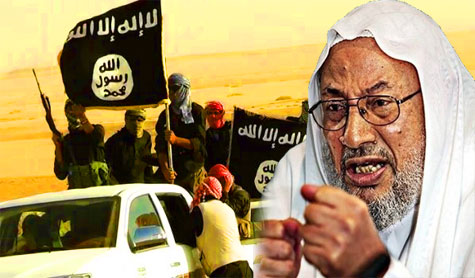 القرضاوي: إعلان &rsquo;داعش&rsquo; الخلافة &rsquo;باطل شرعاً&rsquo;