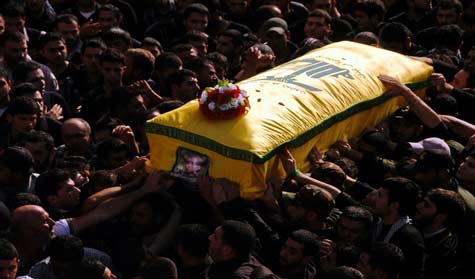 حزب الله وأهالي نبحا يزفّان الشهيد محمد أمهز