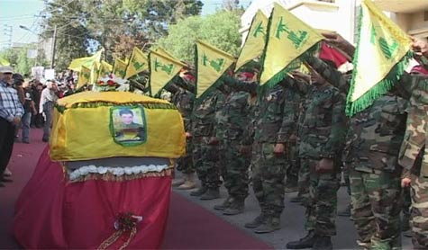 حزب الله يشيع الشهيد المجاهد علي حسين رضا في حاروف
