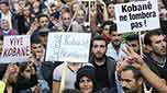  آلاف الاكراد يتظاهرون في لبنان وفرنسا والمانيا وبريطانيا دعماً لكوباني