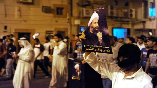 تظاهرات غاضبة في القطيف تندد بحكم اعدام الشيخ النمر.. ومطالبات حقوقية بابطال الحكم