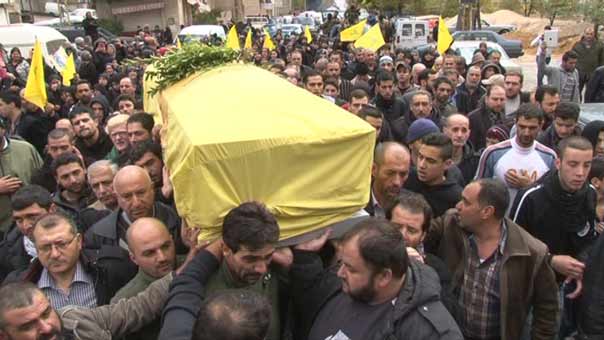 حزب الله وأهالي بلدة شمسطار شيعوا الشهيد شحيتلي