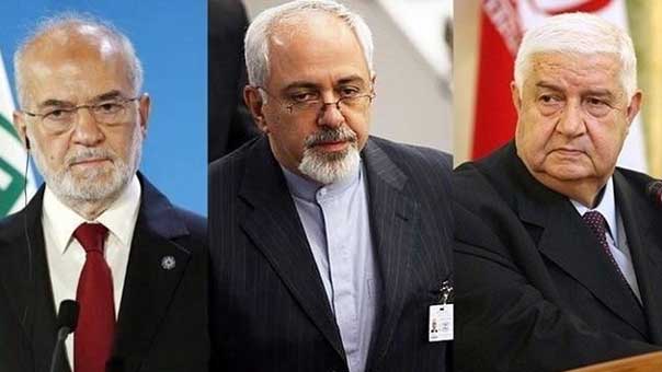 لقاء ثلاثي بين المعلم وظريف والجعفري على هامش مؤتمر دولي حول الارهاب