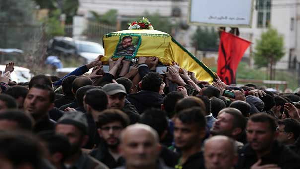 حزب الله وأهالي جبشيت شيعوا الشهيد المجاهد حسن  علي  فحص 