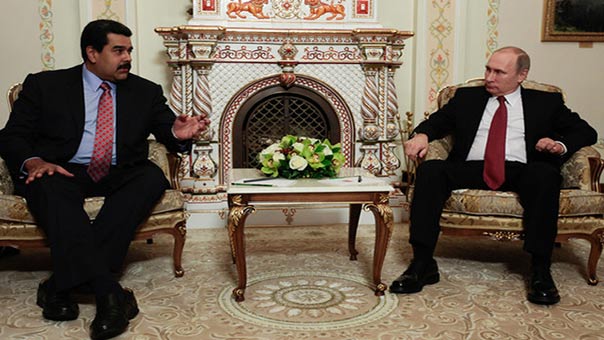 بوتين ومادورو يتفقان على تطوير حزام &rsquo;أورينوكو&rsquo; النفطي في فنزويلا