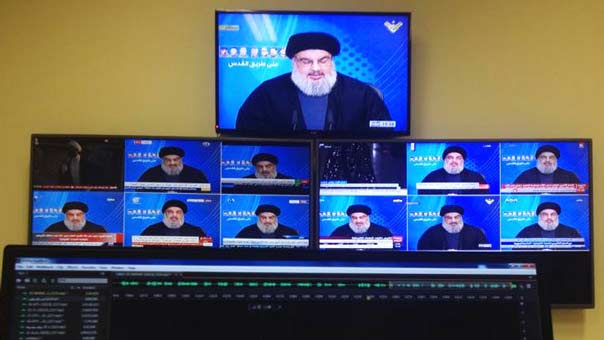 خطاب السيد نصر الله في عيون القنوات المحلية