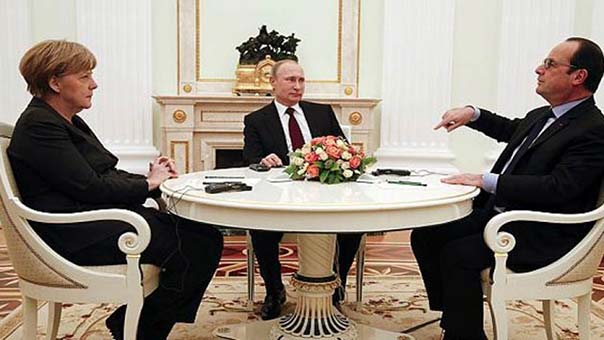 مباحثات سلام رباعية محتملة في مينسك لحل الأزمة الاوكرانية 
