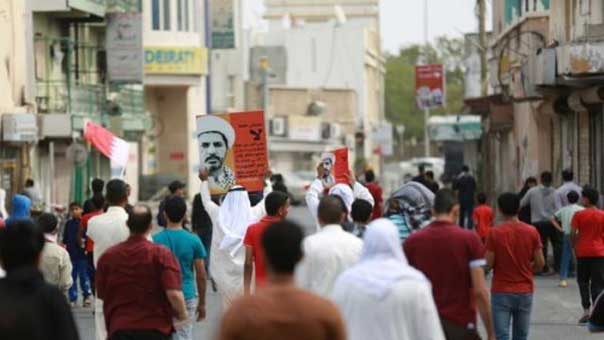 مسيرات احتجاجية تعم مدناً بحرينية في الذكرى الرابعة لإحتلال &rsquo;درع الجزيرة&rsquo; البلاد