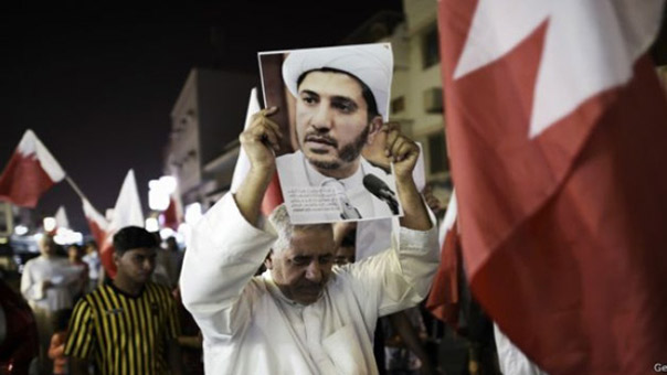 تظاهرات في البحرين للإفراج عن الشيخ علي سلمان وتنديدا باستمرار العدوان على اليمن