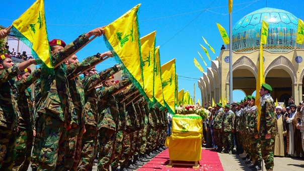 حزب الله شيّع الشهداء عباس خنافر ورامي دكروب وعلي محمد حمادي في عيناثا وصريفا والشهابية
