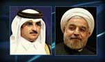 الرئيس روحاني يدعو أمير قطر للتعاون لوقف نزيف الدم بين المسلمين