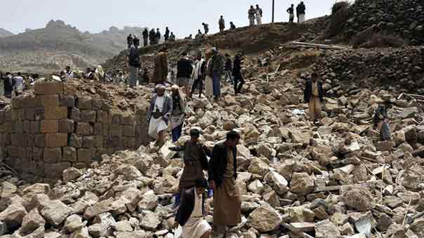 &rsquo;هيومن رايتس ووتش&rsquo;: غارات &rsquo;التحالف&rsquo; في اليمن انتهكت قوانين الحرب