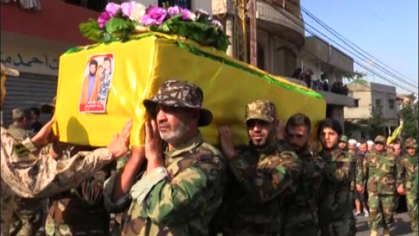 حزب الله يشيع الشهداء  منصور وحسين وبحمد في  عيتا الشعب والنفاخية وجبشيت جنوب لبنان