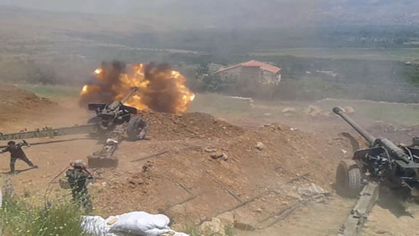 تدمير آلية للمسلحين مزودة برشاش 23 بصاروخ موجه قرب جامع الرحمة وسط الزبداني وتفجير نفق لهم في حلب