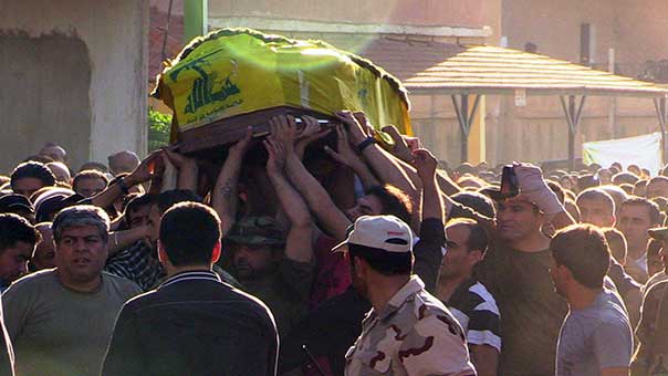 تشييع الشهيد المجاهد علي هيثم السرغاني في بلدة حارة الفيكاني البقاعية