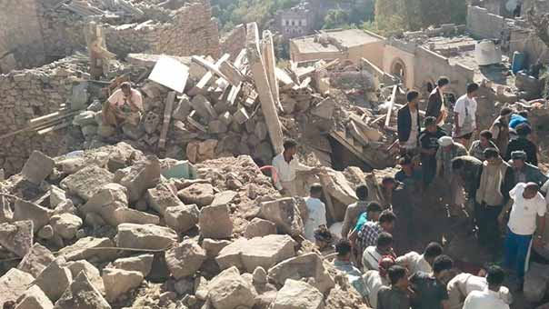 جريمة مروّعة في تعز: العدوان السعودي يستهدف مدينة مكتظّة بالسكان وسقوط عشرات الشهداء والجرحى