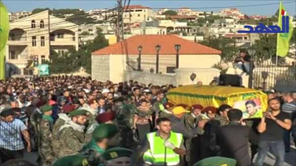 حزب الله يشيّع الشهيد محمد ديب الى مثواه الأخير في بلدة عيناثا الجنوبية