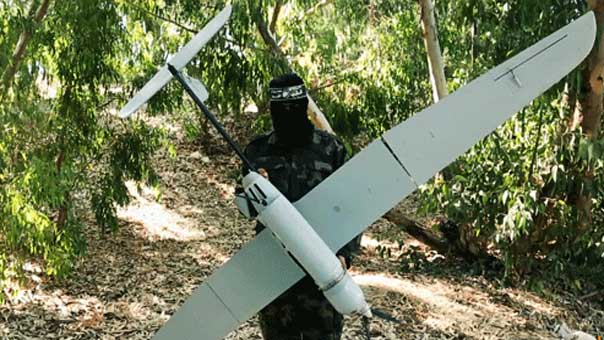 &rsquo;القسام&rsquo; تستولي على طائرة تجسس صهيونية من نوع &rsquo;skylark1&rsquo;