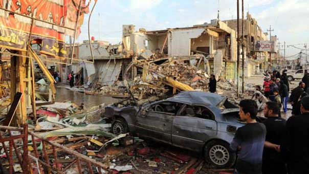 عشرات الشهداء والجرحى بانفجار شاحنة مفخخة في مدينة الصدر شرقي بغداد