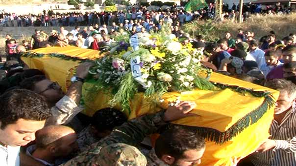 حزب الله وأهالي بلدة شمسطار شيّعوا الشهيد موسى العزير