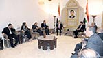 اللحام يلتقي الوفد الإعلامي المصري: سوريا مع أي حل يحفظ سيادتها ويضمن وحدة ترابها الوطني

