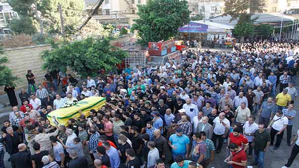 حزب الله وجمهور المقاومة شيعوا الشهيد مالك شمص في الغبيري