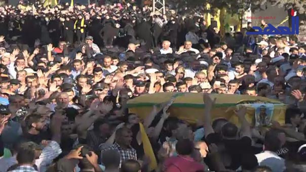 حزب الله شيع الشهيد المجاهد يوسف عماد محسن في بلدة الطيبة الجنوبية