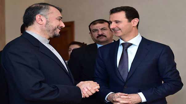 الأسد استقبل عبد اللهيان: سورية ترحب بالجهود والاتصالات التي تقوم بها إيران لحل الأزمة