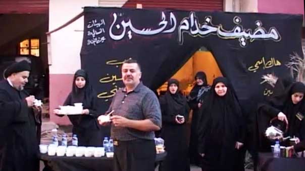  محبو أهل البيت ينظمون مضيف الامام الحسين (ع) في عين التينة بالبقاع الغربي
