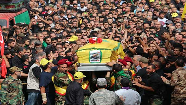 حزب الله وجماهير المقاومة شيعوا الشهيد سامي محمد علي حرب في بلدة حاروف الجنوبية