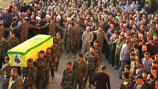 حزب الله وأهالي بلدة رامية يشيعون الشهيد المجاهد عباس عيسى صالح