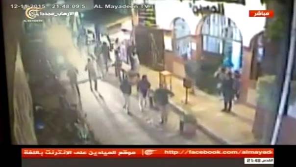 بالفيديو ..اللحظات الاولى لوقوع انفجاري برج البراجنة في الضاحية الجنوبية لبيروت