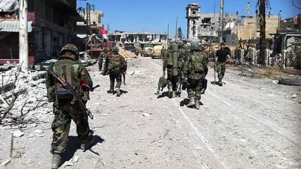 الجيش السوري يتقدم في غوطة دمشق ويقضي على ارهابيين في ريف السويداء