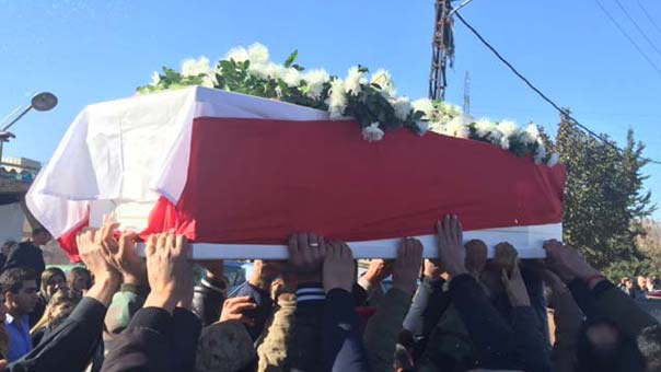 العسكري الشهيد محمد حميّة الى مثواه الأخير في طاريا